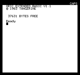 Oric screen