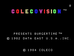 BurgerTime title screen