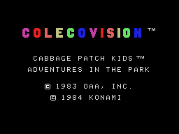 Cabbage Patch Kids title screen