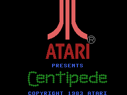 Centipede title screen