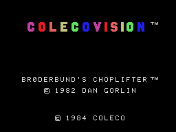 Choplifter! title screen