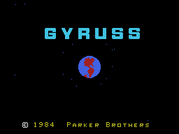 Gyruss title screen