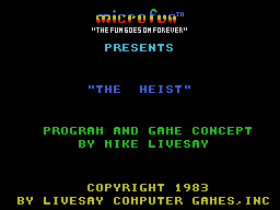The Heist title screen