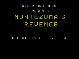 Montezuma's Revenge title screen