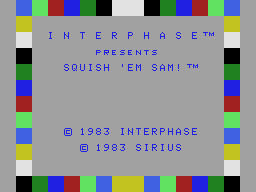 Squish'em featuring Sam title screen