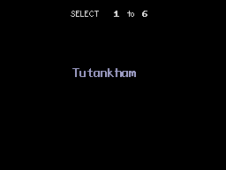 Tutankham title screen