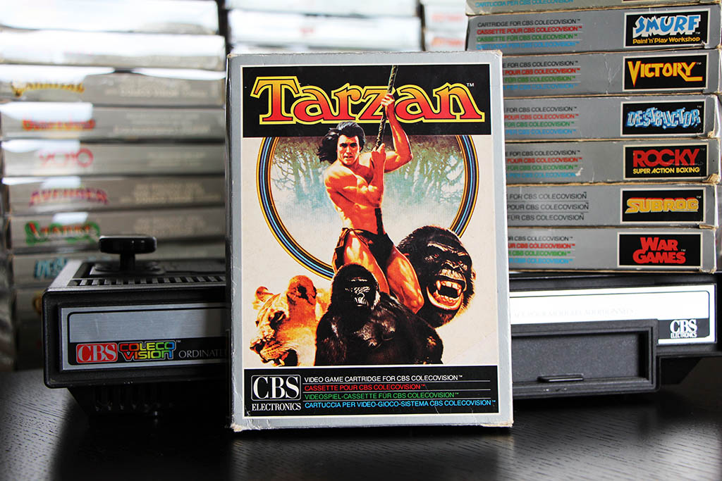 Jeu Vidéo Tarzan Pour Console ColecoVision - État Bon - Éditeur Coleco