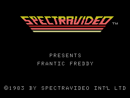 Frantic Freddy title screen