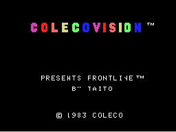Front Line title screen